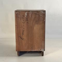 Small Patinated Walnut Midcentury Night Stand or Cabinet - 3680113