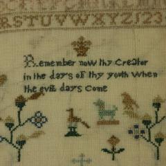 Small Regency Sampler 1818 by Sarah Wakley - 2845732