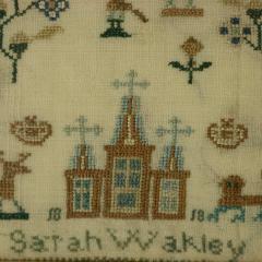 Small Regency Sampler 1818 by Sarah Wakley - 2845733