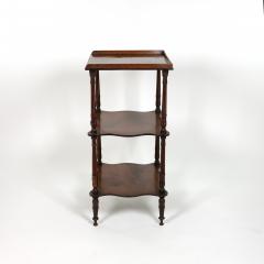 Small Scale Mahogany Triple Tier tag re English circa 1870 - 3691768