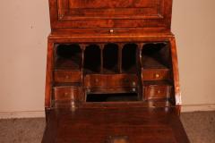 Small Secretary In Burl Walnut With Dome 18 Century - 2201306