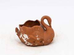 Small Swan Terracotta Vase or Planter English Late 20th C - 3650006