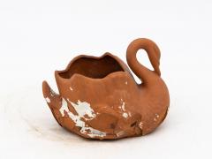 Small Swan Terracotta Vase or Planter English Late 20th C - 3650008