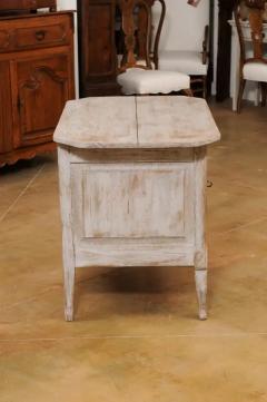 Small Swedish Transitional 1790s Painted Sideboard with Drawer and Double Doors - 3498433