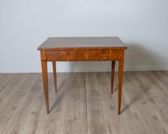 Small Table Veneered In Olive Wood And Inlaid In Different Woods 18th Century - 4205528