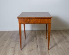 Small Table Veneered In Olive Wood And Inlaid In Different Woods 18th Century - 4205530
