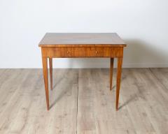 Small Table Veneered In Olive Wood And Inlaid In Different Woods 18th Century - 4205586