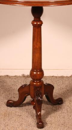 Small Tripod Table Gueridon With A Checkerboard Top 19th Century - 3864058