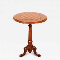 Small Tripod Table Gueridon With A Checkerboard Top 19th Century - 3867000