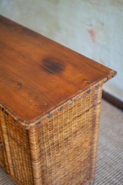 Small Woven Bamboo Sideboard - 4572243