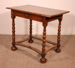 Small Writing Table side Table In Walnut 17th Century - 3373195