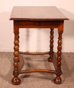Small Writing Table side Table In Walnut 17th Century - 3373196