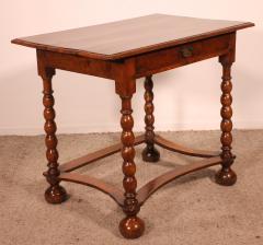 Small Writing Table side Table In Walnut 17th Century - 3373200
