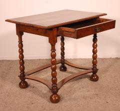 Small Writing Table side Table In Walnut 17th Century - 3373201