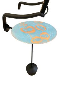 Small enameled side table - 4587187