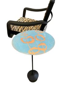 Small enameled side table - 4587189