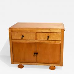 Small french two door Cabinet with extractable side leafs in wood 1970s - 3391303