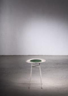 Small metal and ceramic additional table France - 2440818