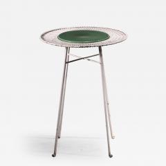 Small metal and ceramic additional table France - 2442267