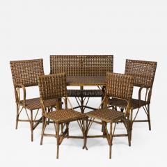 Small rattan lounge France around 1930 - 917340