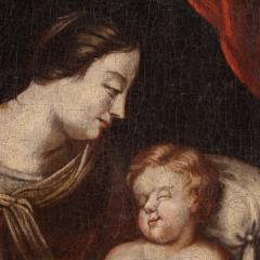 Small religious painting from the 18th century Madonna and Child - 4136089