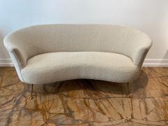 Small size Mid century curved sofa from 1950s - 2529213