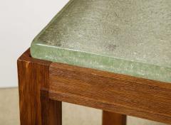 Small wood table with Saint Gobain top - 1178021