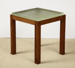 Small wood table with Saint Gobain top - 1178028