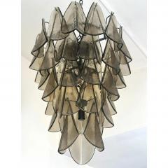 Smoked Fum Murano Glass Rondini Cascade Chandelier Modern Venetian Design - 4567283