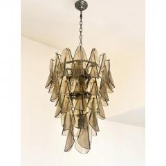 Smoked Fum Murano Glass Rondini Cascade Chandelier Modern Venetian Design - 4567289