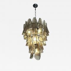 Smoked Fum Murano Glass Rondini Cascade Chandelier Modern Venetian Design - 4569911