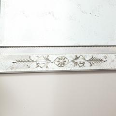 Smoked Venetian Mirror with Reversed Etching and Chain Beveling - 2909595