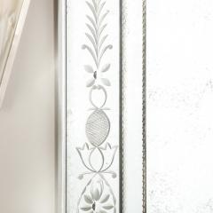 Smoked Venetian Mirror with Reversed Etching and Chain Beveling - 2909709