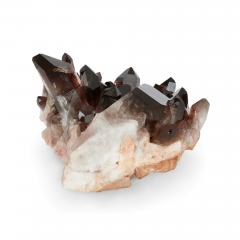 Smoky quartz crystal cluster - 3302759