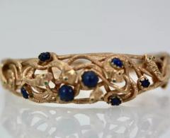 Snake Bracelet w Lapis 14K - 3455244