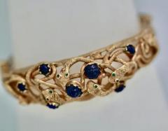 Snake Bracelet w Lapis 14K - 3455246