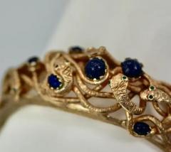 Snake Bracelet w Lapis 14K - 3455326