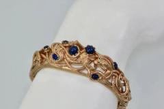 Snake Bracelet w Lapis 14K - 3455334