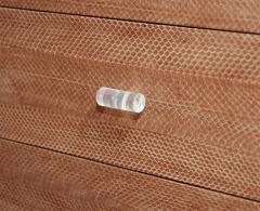 Snake Skin Dresser with Lucite Side Panels - 3096754