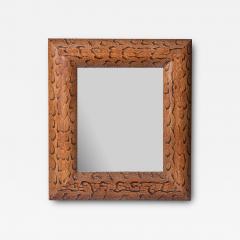Snakeskin framed mirror France circa 1980 - 3430337