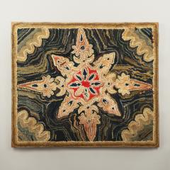Snowflake Hooked Rug - 4228174