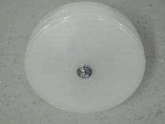 Sober Mid Century Milk Glass Ceiling Fixture - 1877092