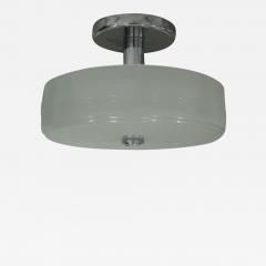 Sober Mid Century Milk Glass Ceiling Fixture - 1879928