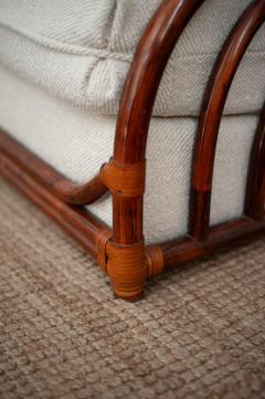 Sofa and Armchair Set in Bamboo 1970s - 4645294