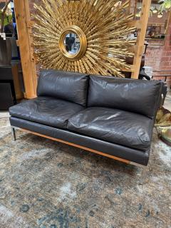 Sofa by Pizzetti Set Sofa and two armchairs in leather Italy 70s - 4152037