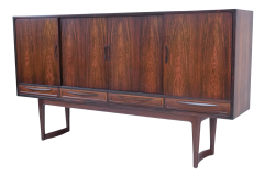 Sofus Jorgensen Scandinavian Modern Rosewood Cabinet Designed by Sofus Jorgensen - 4086973