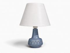 Soholm Small Table Lamp Light Blue Stoneware Denmark 1960s - 4794346