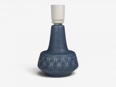 Soholm Small Table Lamp Light Blue Stoneware Denmark 1960s - 4794348