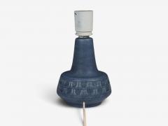 Soholm Small Table Lamp Light Blue Stoneware Denmark 1960s - 4794352