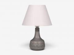 Soholm Stentoj Table Lamp Grey Stoneware Denmark 1960s - 4794234